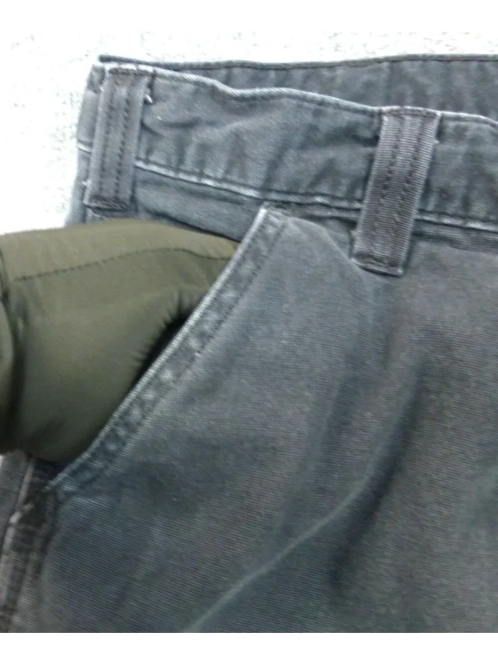 Carhartt Rugged Flex Relaxed Fit Rigby Dungaree Work Pants Mens 48x30 Gray Workw - Picture 8 of 15